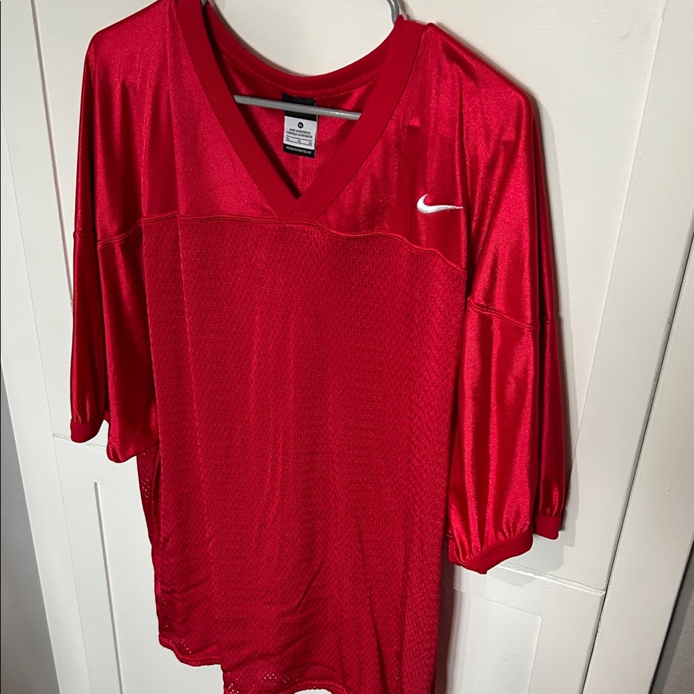 Nike Scarlet V-Neck Athletic Jersey (unisex)
